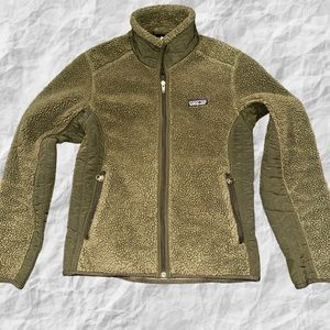 Patagonia Synchilla‎ Retro-X Jacket Deep Pile Fleece Army Green Small